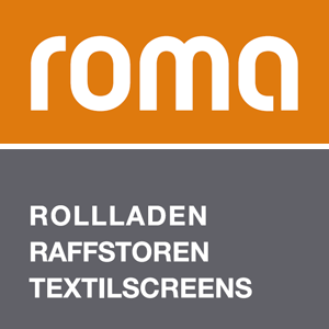 Roma Rollladen Raffstoren Textilscreens Logo